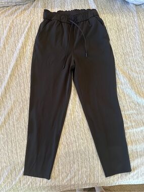 lululemon athletica Black Drawstring Track Joggers